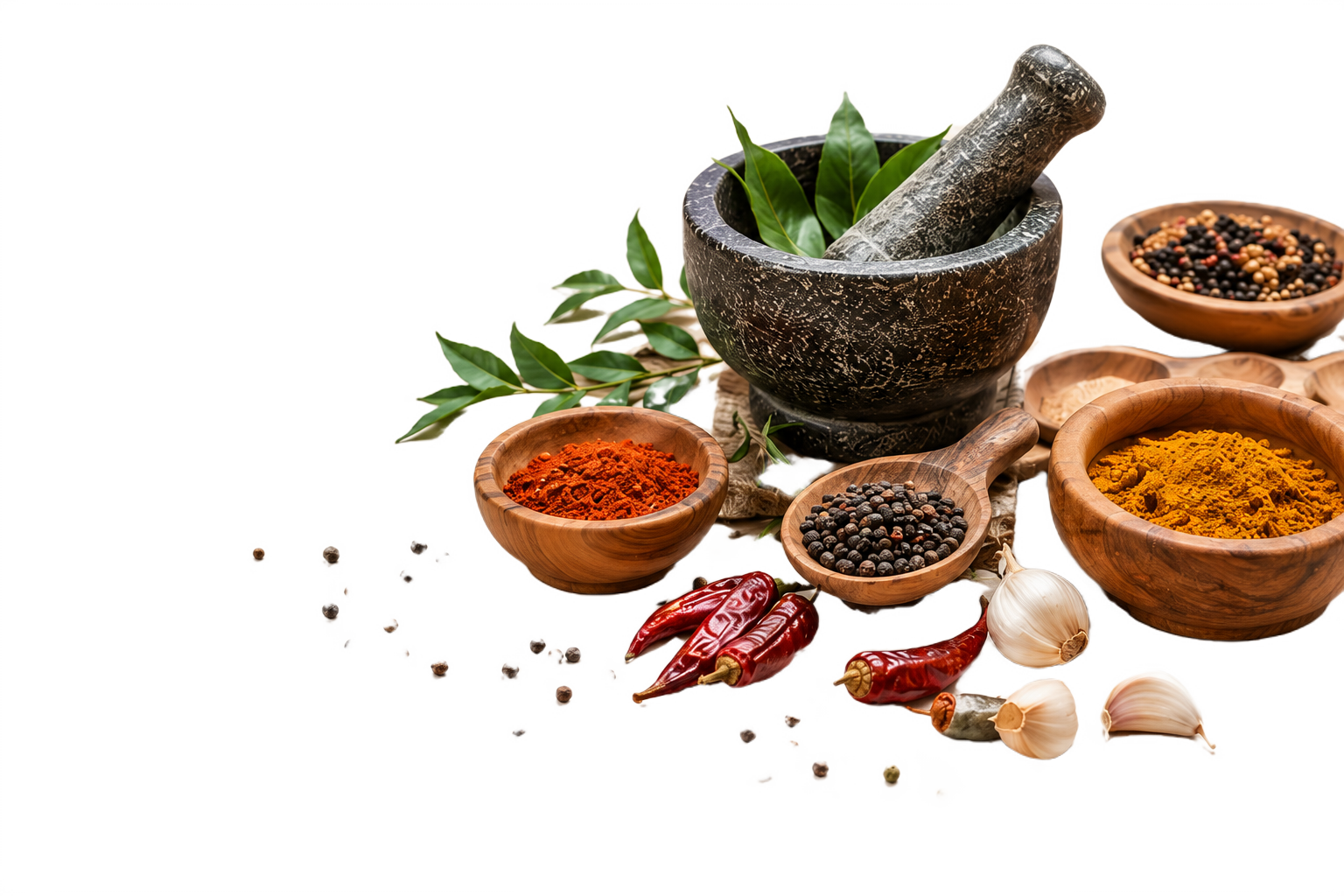 Desi Native Spices and mortar pestle